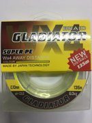 Плетеный шнур Gladiator WX4, 135м (0,10мм) желтый